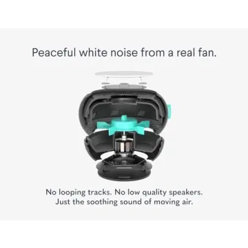 SNOOZ Smart White Noise Machine Real Fan Deep Sleep Travel