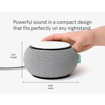 SNOOZ Smart White Noise Machine Real Fan Deep Sleep Travel