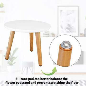 Stylish Indoor Wood Plant Stand - Versatile & Modern