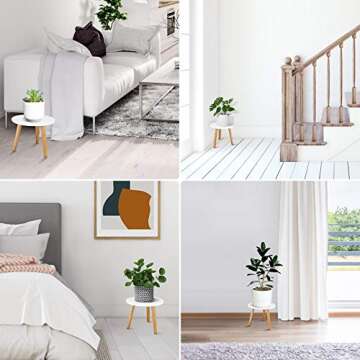 Stylish Indoor Wood Plant Stand - Versatile & Modern