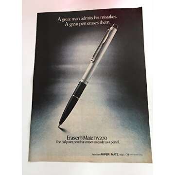 1980 Eraser Mate TW200 Magazine Print Advertisement