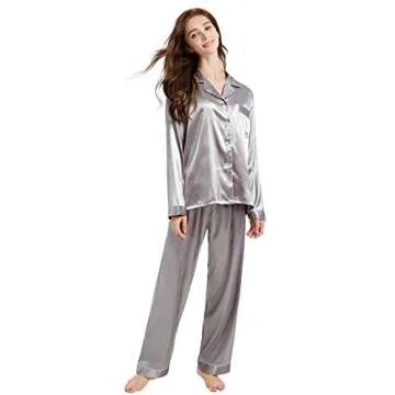 Tony & Candice Women's Satin Pajama Set – Elegant Loungewear
