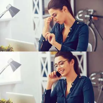 FEIYOLD Retro Round Blue Light Glasses for All