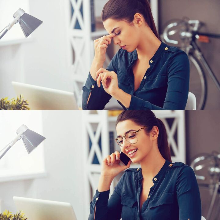 FEIYOLD Retro Round Blue Light Glasses for All