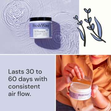 Fresh Wave Lavender Odor Removing Gel - Natural & Safe 15 oz