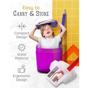 100 Pack Pencil Sharpeners Bulk - Double Hole Pencil Sharpener for School and Classroom Supplies, Co...