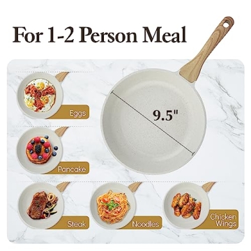 SENSARTE Nonstick Frying Pan, 12.5 Inch Ceramic Skillet