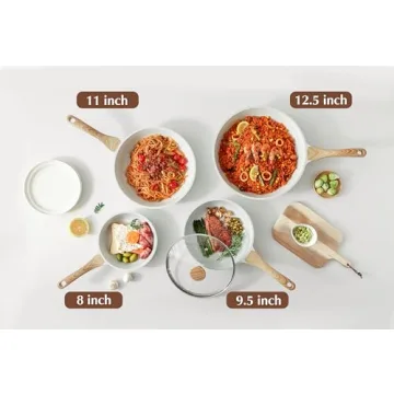 SENSARTE Nonstick Frying Pan, 12.5 Inch Ceramic Skillet