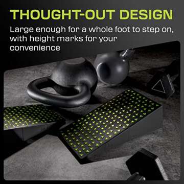 Squat Wedge Block Pair for Optimal Squat & Flexibility