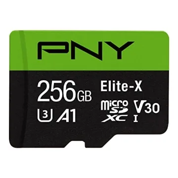 PNY 256GB Elite-X Class 10 U3 V30 microSDXC Flash Memory Card - 100MB/s, Class 10, U3, V30, A1, 4K U...
