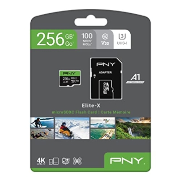 PNY 256GB Elite-X microSD Card - Fast, Reliable Storage Solution