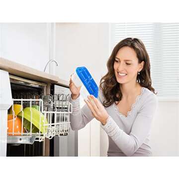 AQSXO 5 Pcs Bento Snack Food Containers, Divided Food Storage with Lids for Travel, Reusable Meal Prep Lunch Containers.