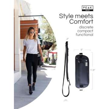 Peak Gear Travel Money Belt - Premium RFID Wallet for Secure Travel