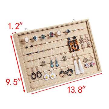 Coward Wall Mount Earring Holder Organizer - Stylish Jewelry Tray for Home & Store
