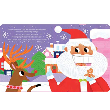 Santa Snack Board Book for Toddlers - Christmas Fun