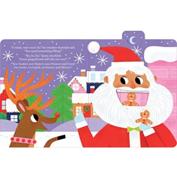 Santa Snack Board Book for Toddlers - Christmas Fun