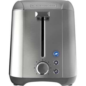 BLACK+DECKER Rapid Toast 2-Slice Toaster Stainless Steel