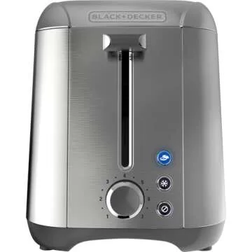 BLACK+DECKER Rapid Toast 2-Slice Toaster Stainless Steel