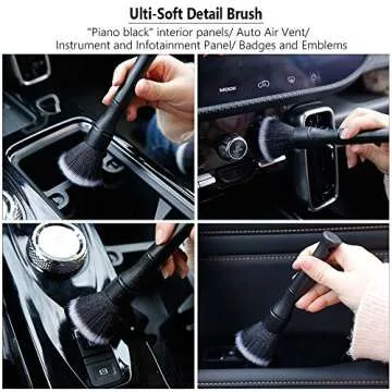 AntBooBoo Ultra-Soft Detailing Brush Set for Scratch-Free Cleaning