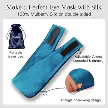 iCooBreeze Natural Silk Eye Mask for Ultimate Sleep Comfort