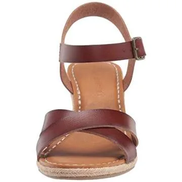 Comfortable Amazon Essentials Women's Espadrille Wedge Sandal in Brown for Summer