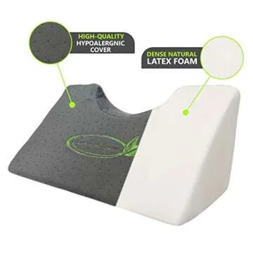 Lumia Wellness Cervical Traction Wedge Pillow - Neck Support Pillow, FSA/HSA Eligible, TMJ & Neck Pain Relief, Neck Stretcher Relaxer