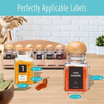 432 Removable Spice Labels for Organized Kitchen Containers