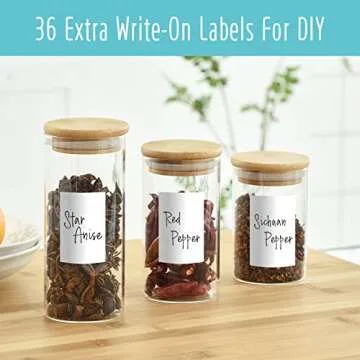 432 Removable Spice Labels for Organized Kitchen Containers