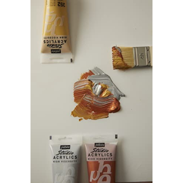 Pebeo Acrylic Fine Studio Paint - Precious Gold 100ml