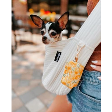 NATUYA Small Dog Carrier Sling for Stylish Pet Travel