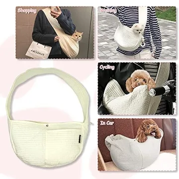 NATUYA Small Dog Carrier Sling for Stylish Pet Travel