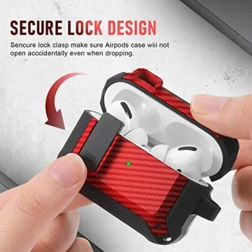 Maxjoy AirPods Pro 2nd Gen Case with Secure Lock Clip