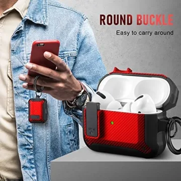 Maxjoy AirPods Pro 2nd Gen Case with Secure Lock Clip