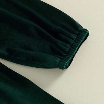 Toddler Baby Girl Velvet Ruffle Long Sleeve Dress Christmas Birthday Party Wedding Dresses Fall Winter Clothes (A-Green, 2-3 Years)