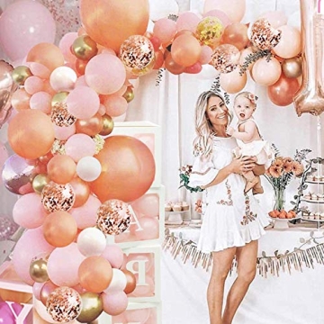 Beautiful Rose Gold Balloon Garland Arch Kit for Celebrations