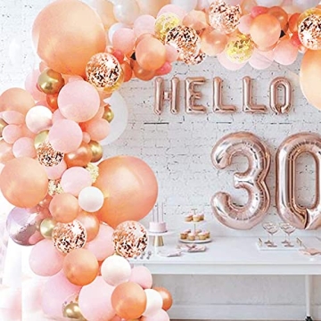 Beautiful Rose Gold Balloon Garland Arch Kit for Celebrations