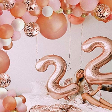 Beautiful Rose Gold Balloon Garland Arch Kit for Celebrations