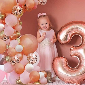 Beautiful Rose Gold Balloon Garland Arch Kit for Celebrations