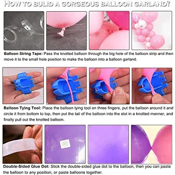 Beautiful Rose Gold Balloon Garland Arch Kit for Celebrations