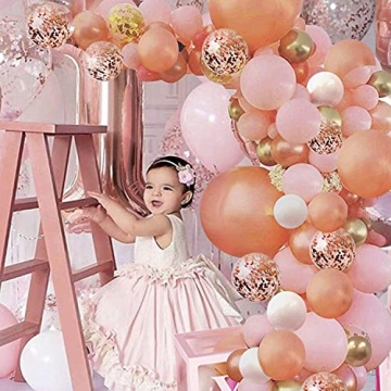 Beautiful Rose Gold Balloon Garland Arch Kit for Celebrations