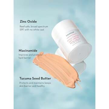 Sonage Roux Tinted Day Creme with SPF 30 | Natural Lightweight Mineral Sunscreen with Zinc Oxide | No Whitecaste | Ideal Under Makeup