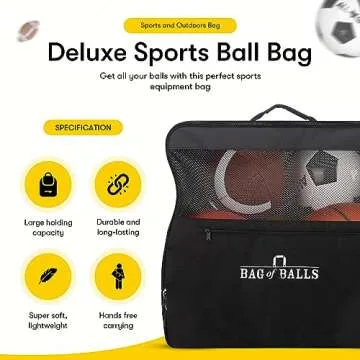 Easy Play Sports and Outdoors - Complete Sports Balls w/Bag, Pump for Boys - Kickball, Volleyball, S...