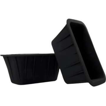 Polar Plunge Extra Large Ice Block Mold for Ice Bath, Cold Plunge or Coolers - Food-Grade Silicone Ice Block Maker with Reinforced Steel Rims - Big Cube Ice Mold - 8Lb Capacity - Black