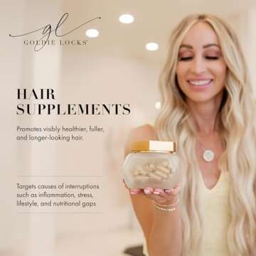 Goldie Locks Hair Growth Supplements Original Formula | Promotes Stronger & Healthier Hair | Vitamin...