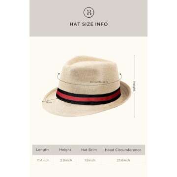 BABEYOND 1920s Mens Gatsby Gangster Accessories Set Panama Hat Suspender Bow Tie