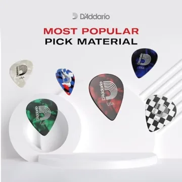 D'Addario Celluloid Guitar Picks - 10-Pack, 0.70mm