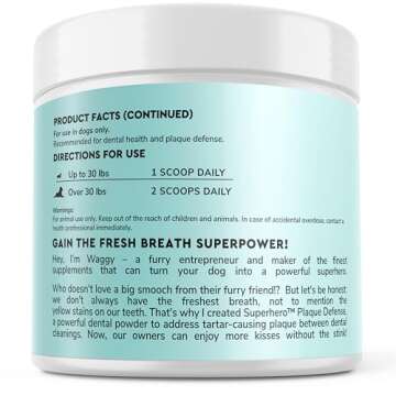 Wonder Paws Dental Powder for Effective Dog Oral Care