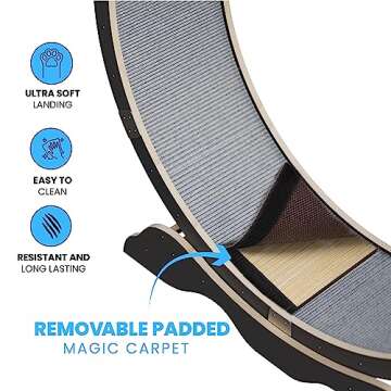 Athlecat Cat Exercise Wheel - Interactive Treadmill for Cats