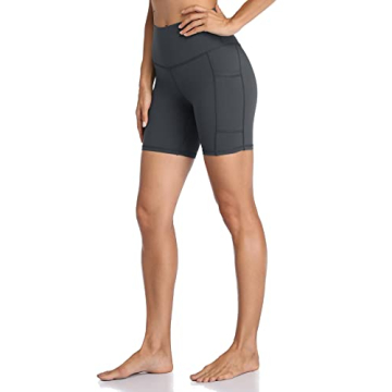 Colorfulkoala Women's High Waisted Biker Shorts with Pockets