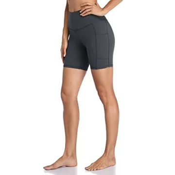 Colorfulkoala Women's High Waisted Biker Shorts with Pockets